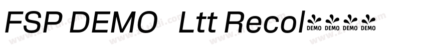 FSP DEMO   Ltt Recol字体转换